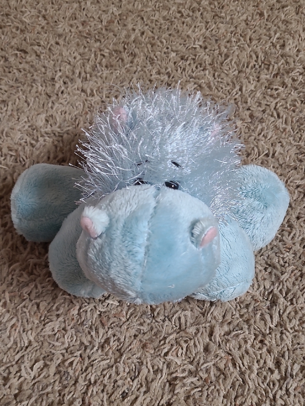 Ganz Webkinz Plush Hippo No Code Small Blue Stuffed Animal Plush Toy